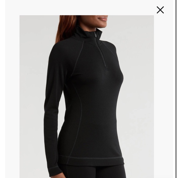 Smartwool Classic Thermal Merino 1/4 Zip base layer top Size Medium - Picture 3 of 9